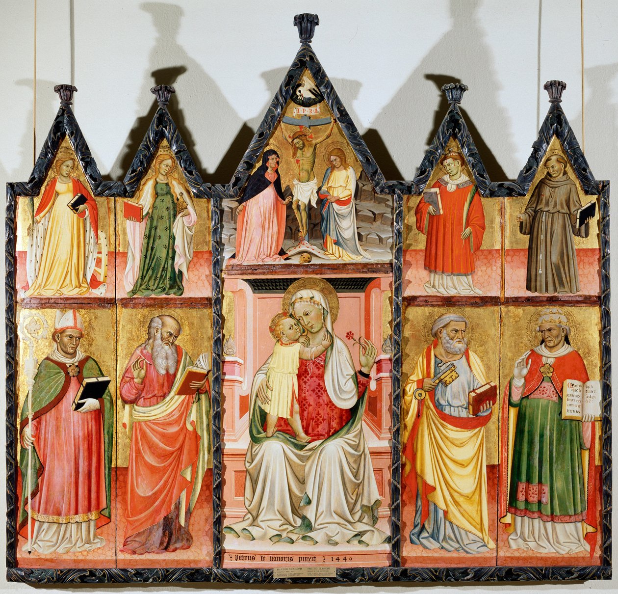 Madonna and Child with Saints Polyptych, Ten Separate Panels, 1440 by Pietro di Giovanni Lianori