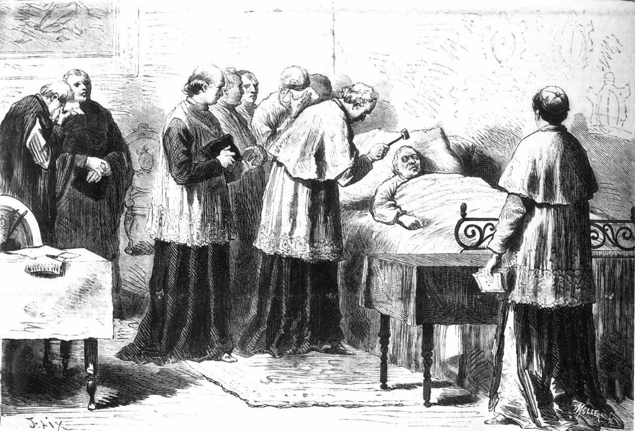 The Verification of the Death of Pius IX by Means of the Silver Hammer, from the 