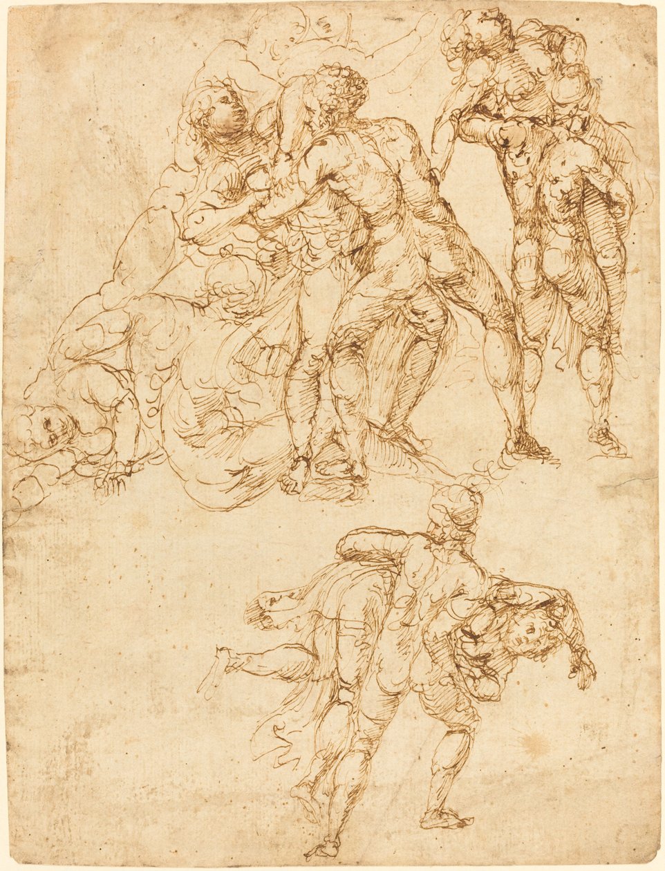 Studies for the Rape of the Sabine Women by Pirro Ligorio