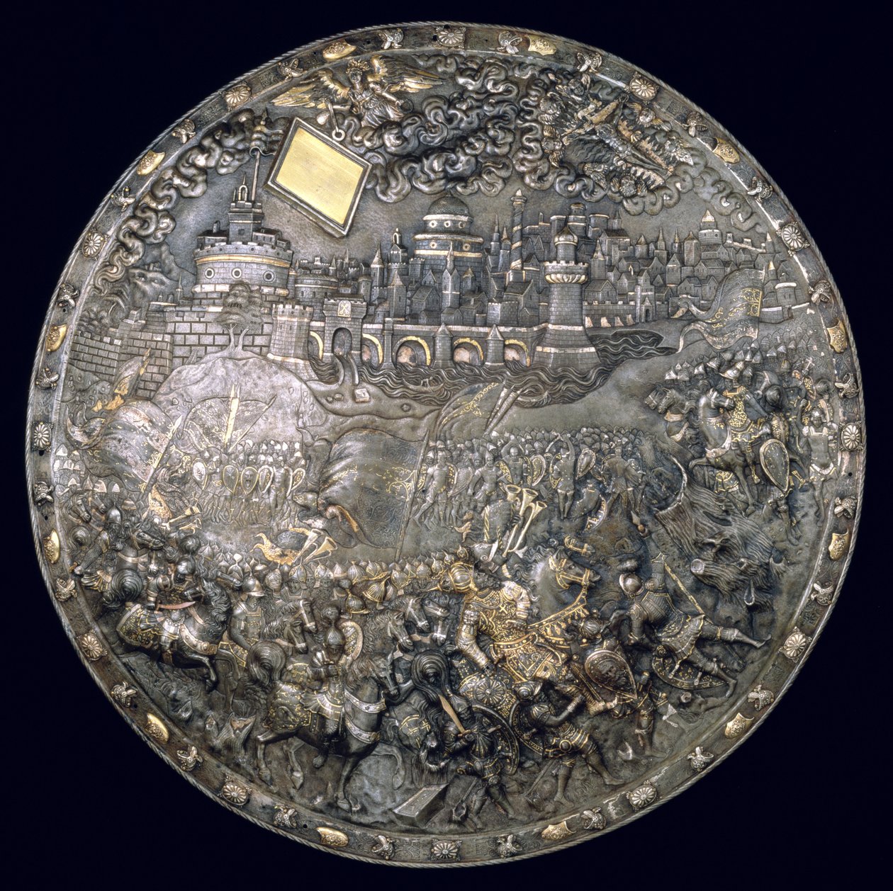 King John III Sobieskis Fortune Telling Shield by Polish School