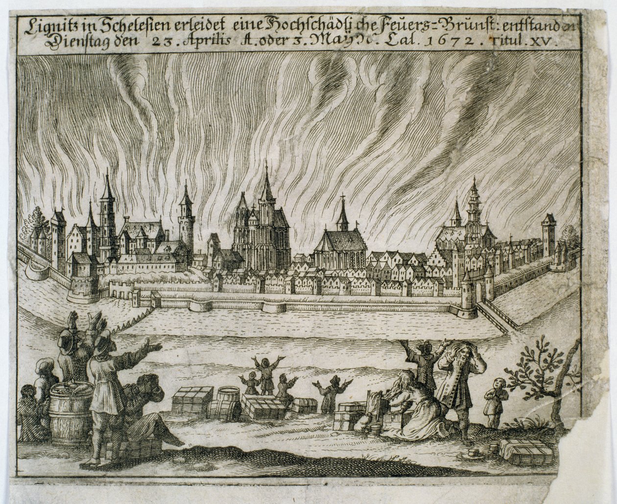 Legend of the Fire of the Two, 1672 by Polish School