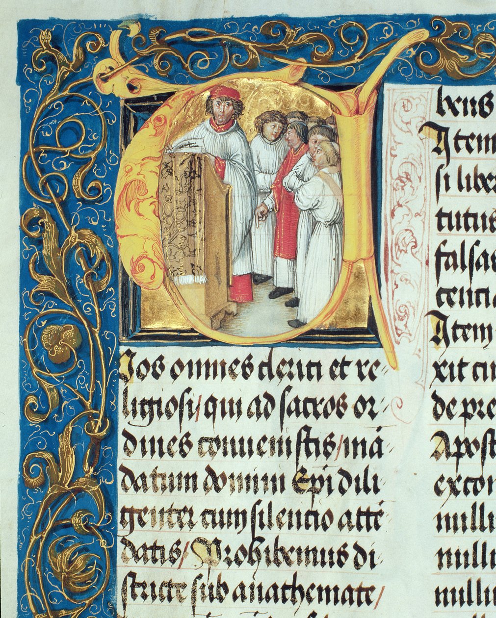 Ordination of Seminarians into the Priesthood from the Pontifical of Bishop Erasmus Ciolek, c.1510 by Polish School