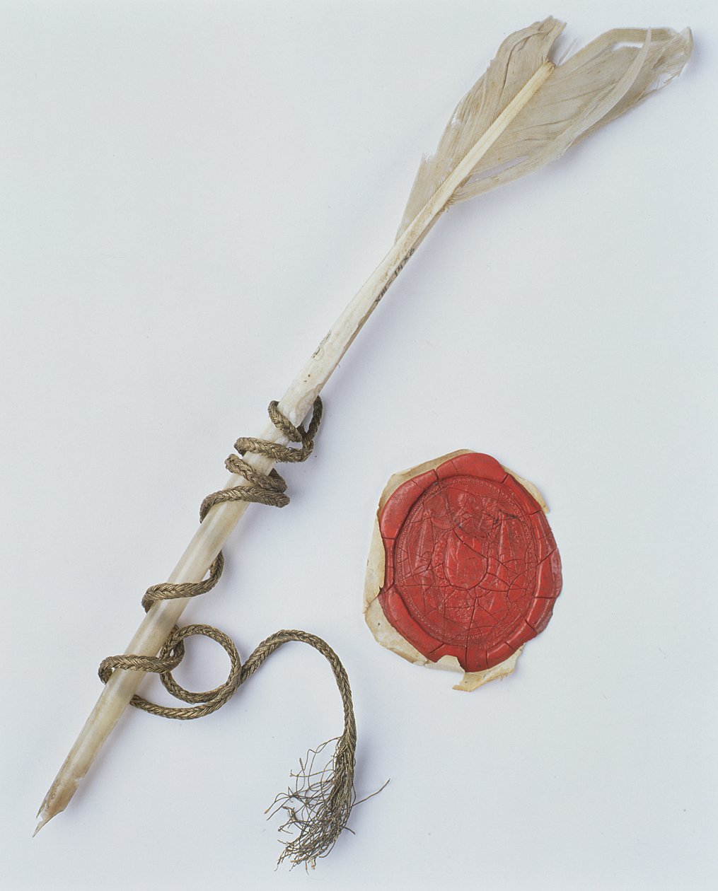 Quill Pen and Wax Seal by Polish School