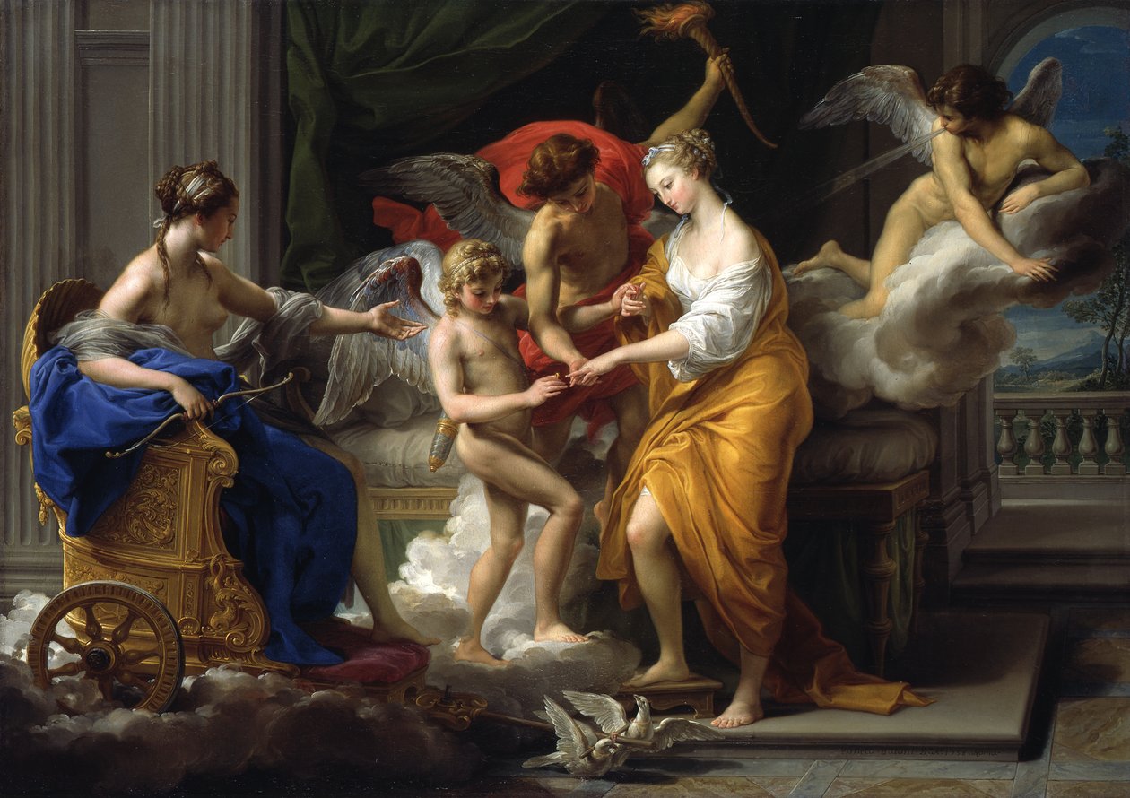 The Marriage of Cupid and Psyche by Pompeo Girolamo Batoni