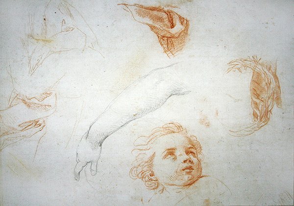 Studies for the Ecstasy of St. Catherine of Siena by Pompeo Girolamo Batoni