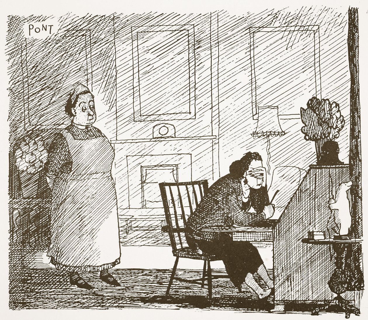 Absence of ideas for meals, illustration from 