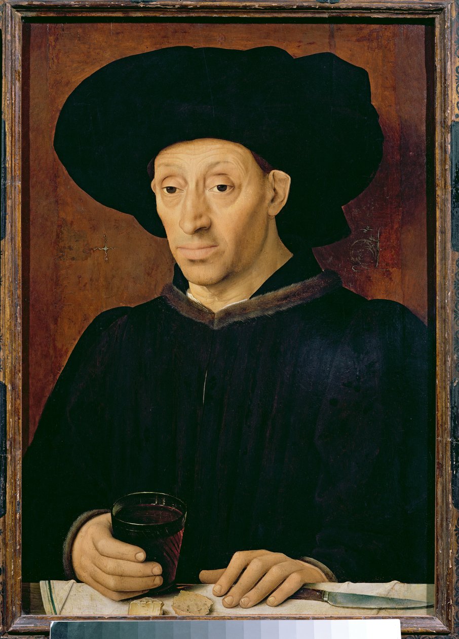 Man with a Glass of Wine by Portuguese School