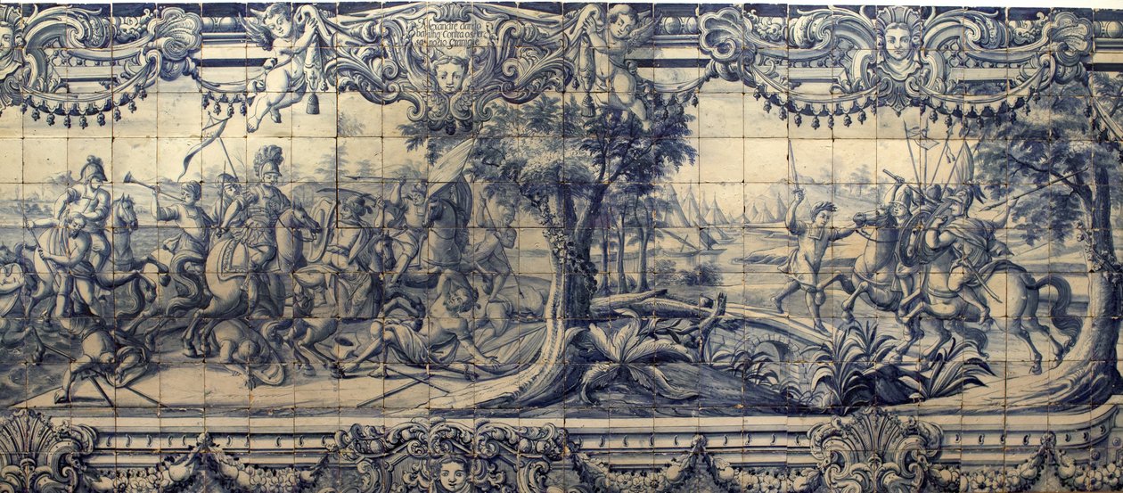 Alexander the Great Fighting the Persians by Portuguese School