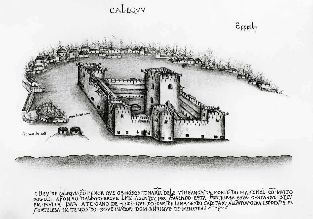 Calicut from Lendas da India by Portuguese School
