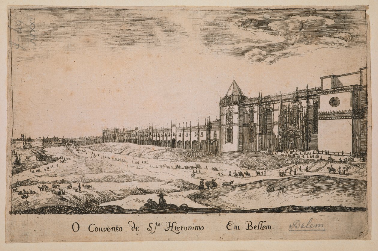 Jeronimos Monastery in the Belem District, Portugal 1662 by Portuguese School
