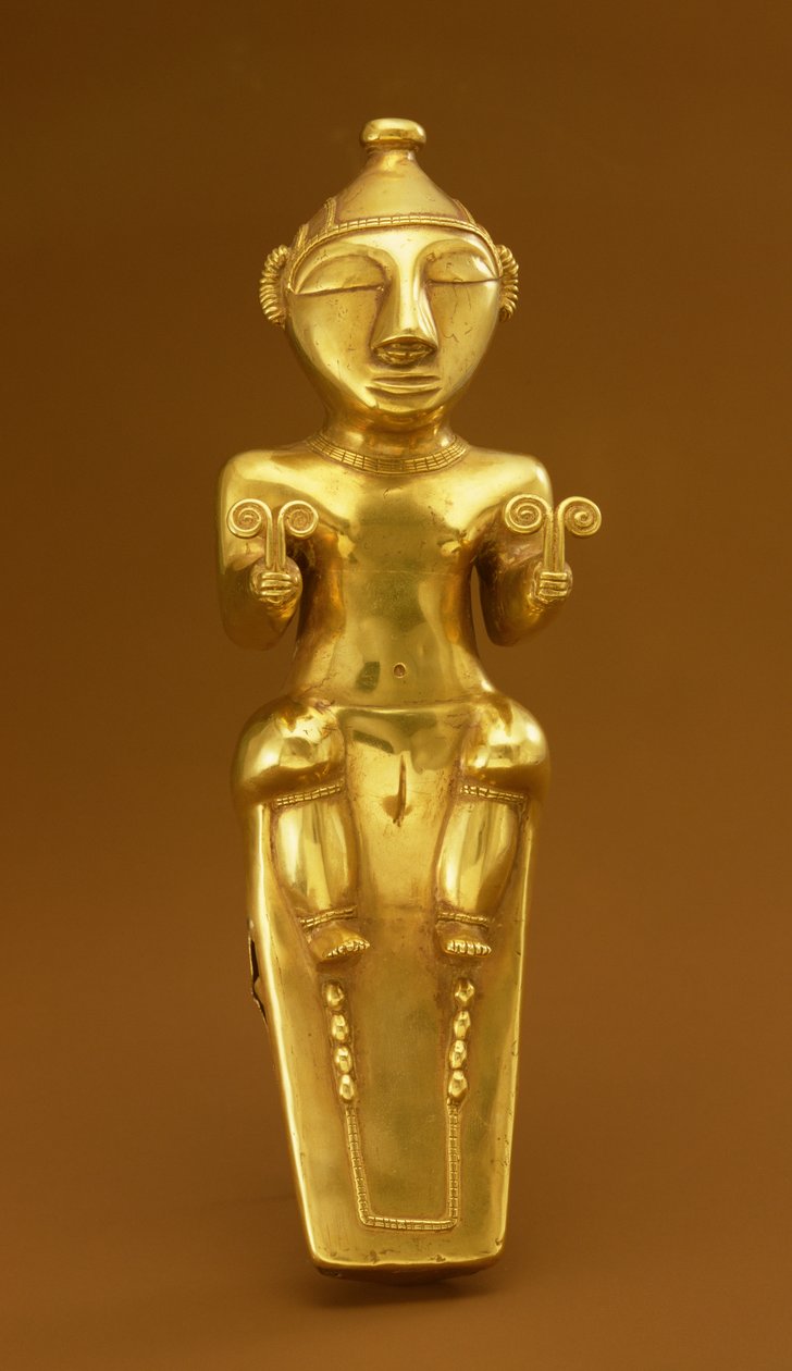 Quimbaya lime flask, from Colombia by Pre Columbian