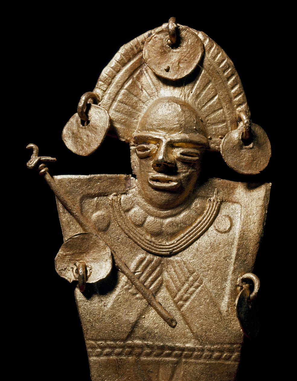 Pre-Columbian Art, Muisca Civilization: Statuette of Woman (Tunjo) by Pre Columbian