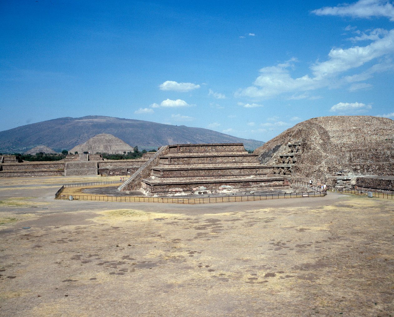 View of the Site of Teotihuacan by Pre Columbian Pre Columbian