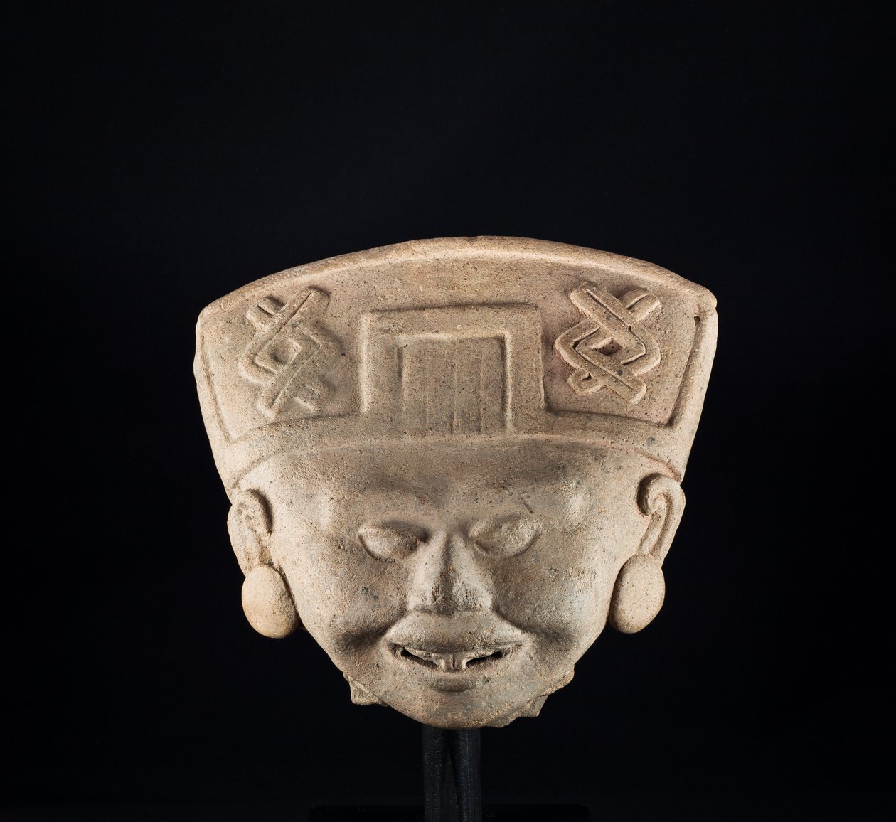 Smiling Statuette by Precolombian Precolombian