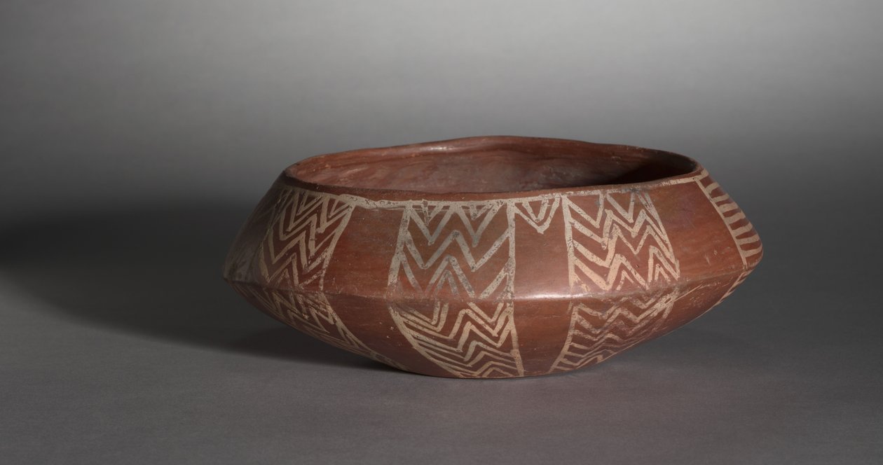 White Cross-Lined Bowl with Turtle and Sun, c.4000-3400 BC by Predynastic Period Egyptian