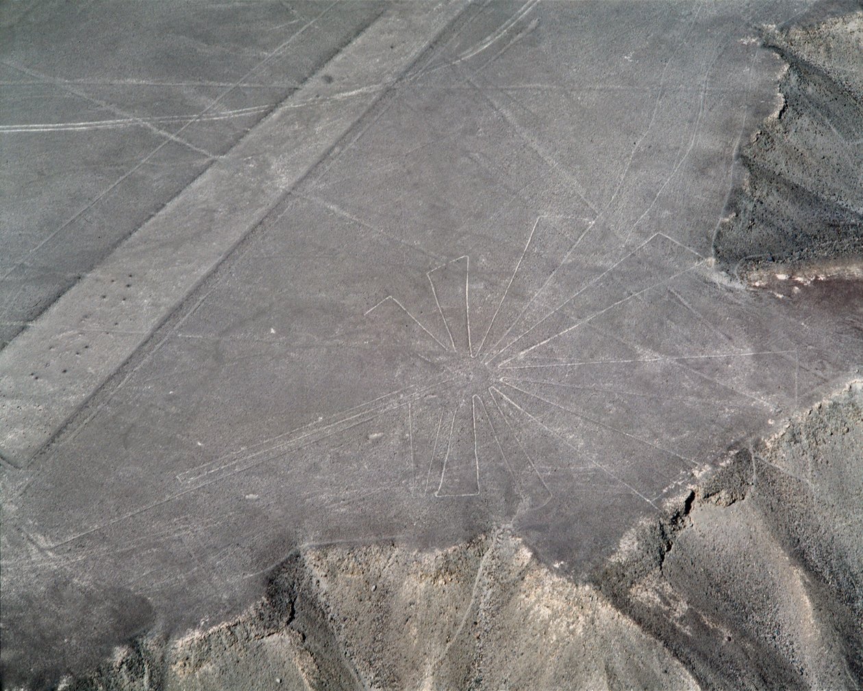Aerial view of Nazca Lines by Prehistoric Prehistoric