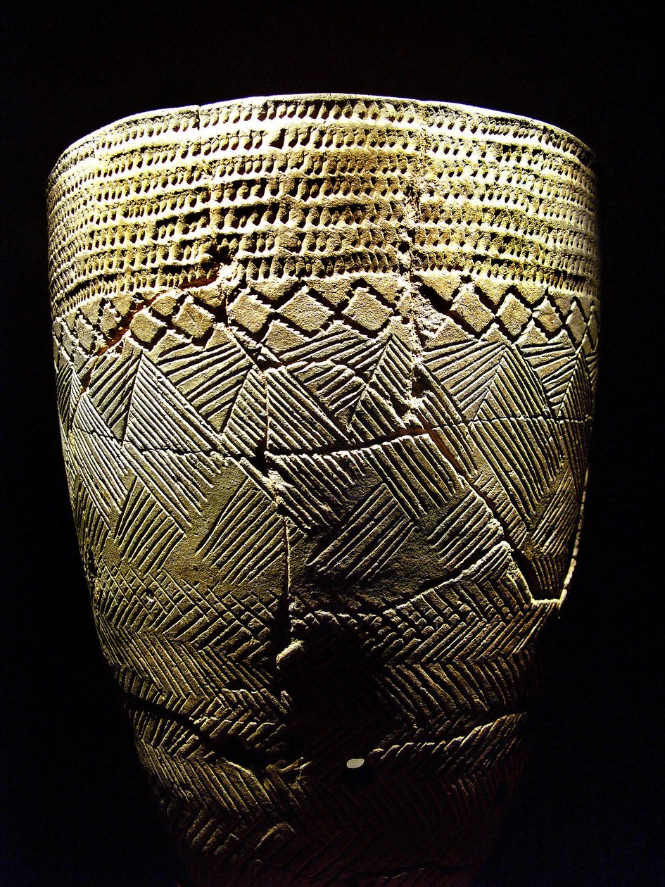 Pottery with 