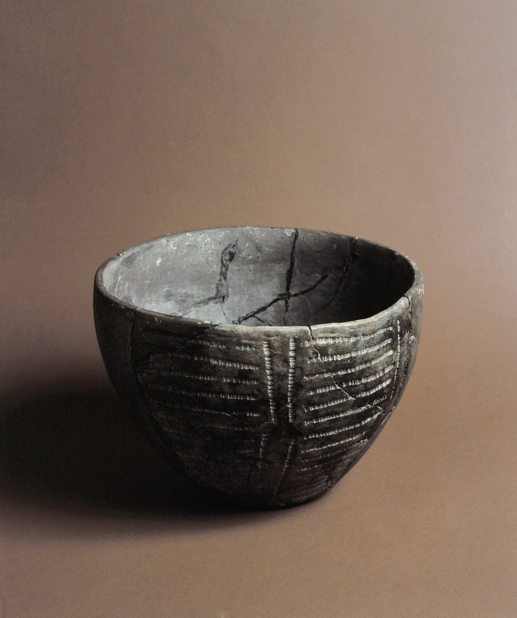 Ceramic Vase Engraved with Neolithic Decorations from the Caverna Delle Arene in Candide (Liguria). Pegli, Museo Villa Pallavicini by Prehistoric Prehistoric