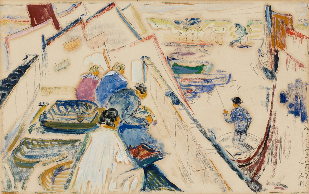 Fishing Boats by Preston Dickinson