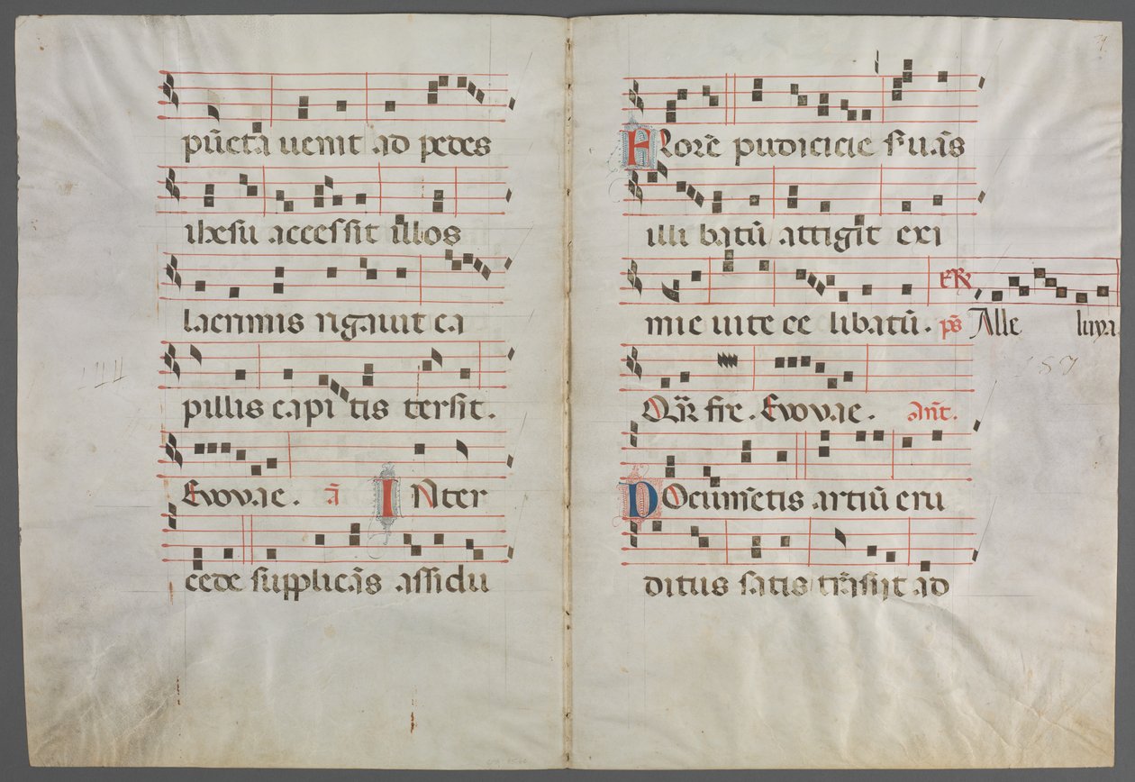 Bifolium from an Antiphonary: Music by Primo Miniatore di San Domenico