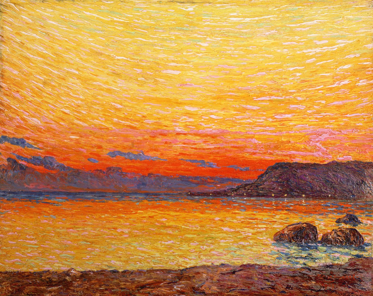 Sunset on Coast by Professor Filiberto Minozzi