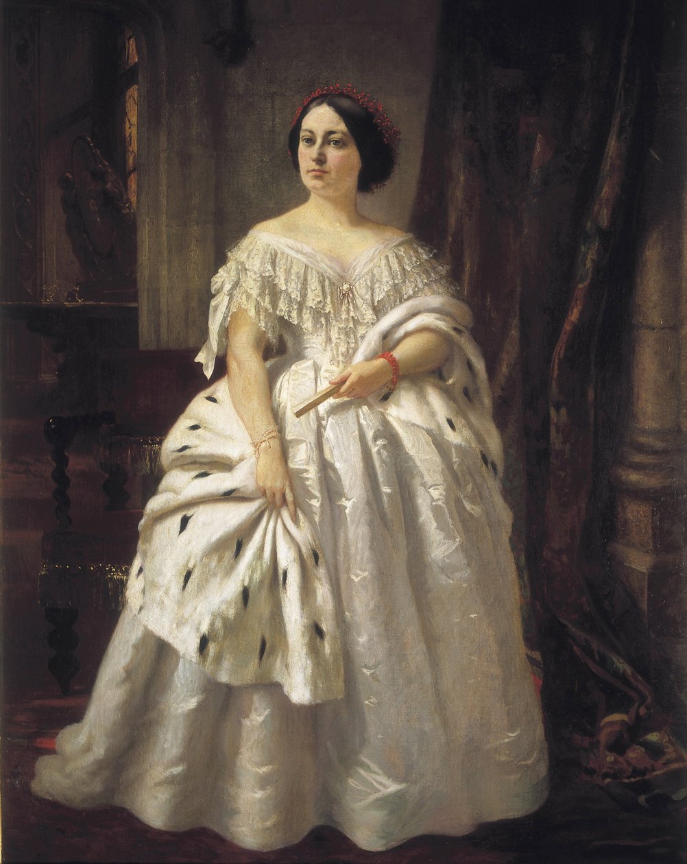 Teodora Lamadrid, Spanish actress by Prudent Louis Leray