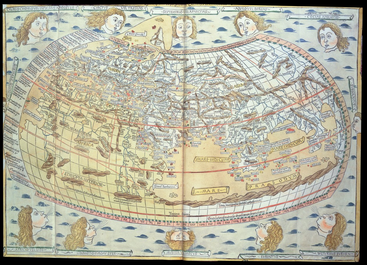 Map of the World, Based on Descriptions and Coordinates Given in 