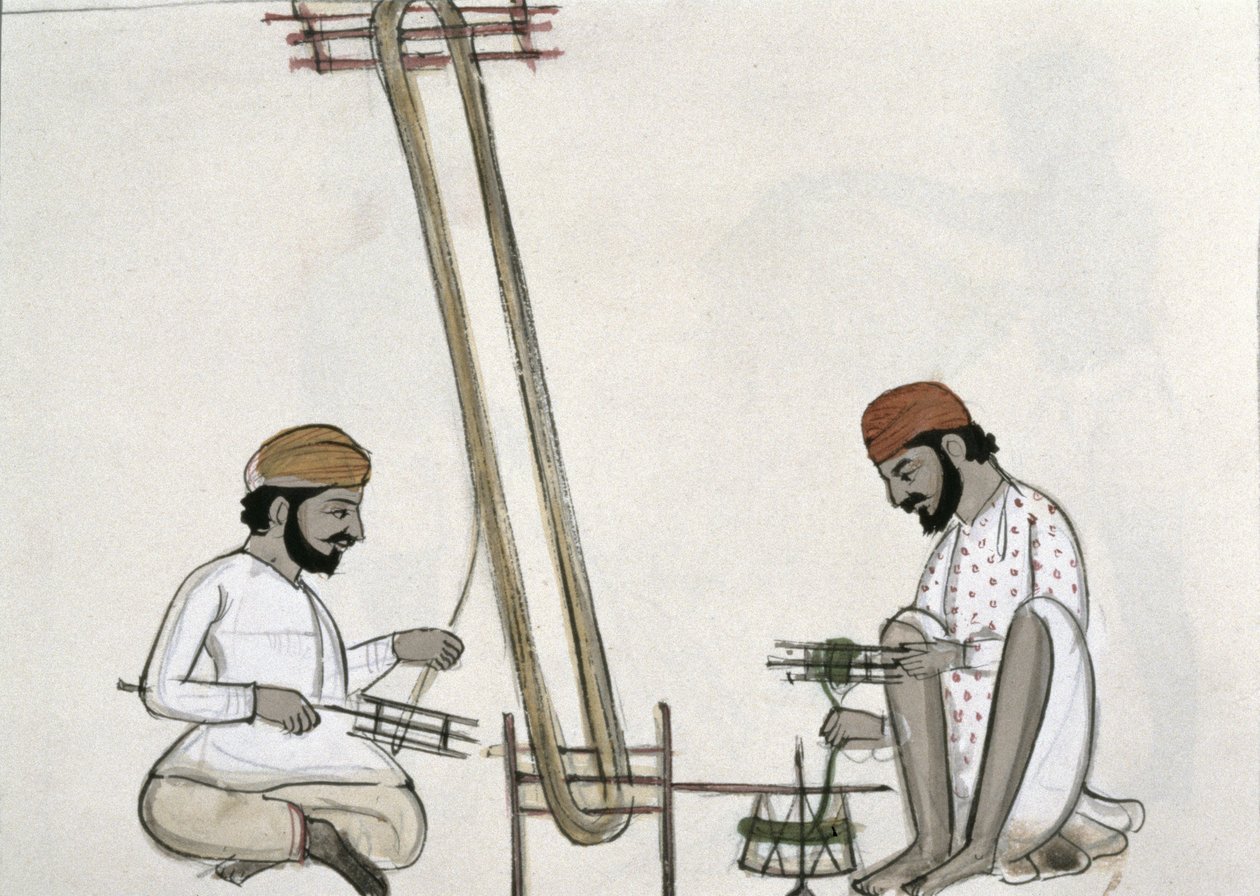 Silk Rollers, c.1890 by Punjabi School