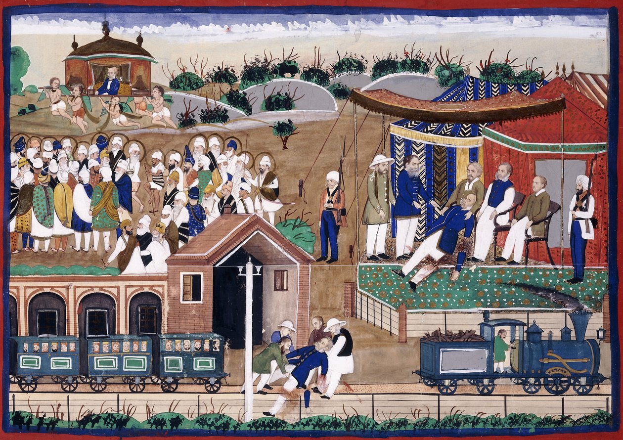 The Death of Sir Donald Friell McLeod, After an Accident on the Metropolitan Railway at Gloucester Road Station by Punjabi School