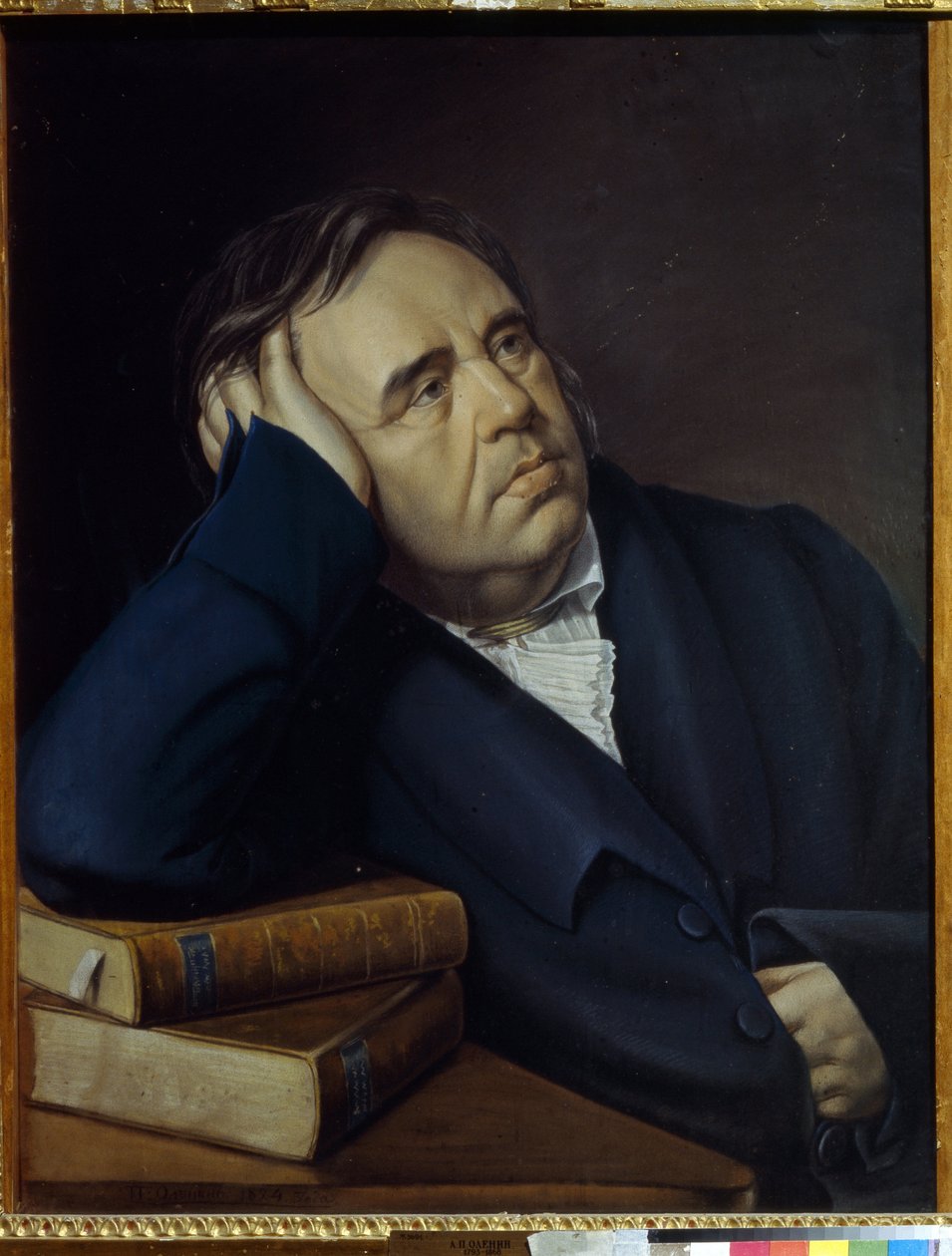 Portrait of the Fabulist I.A. Krylov by Pyotr Alexeevich Olenin