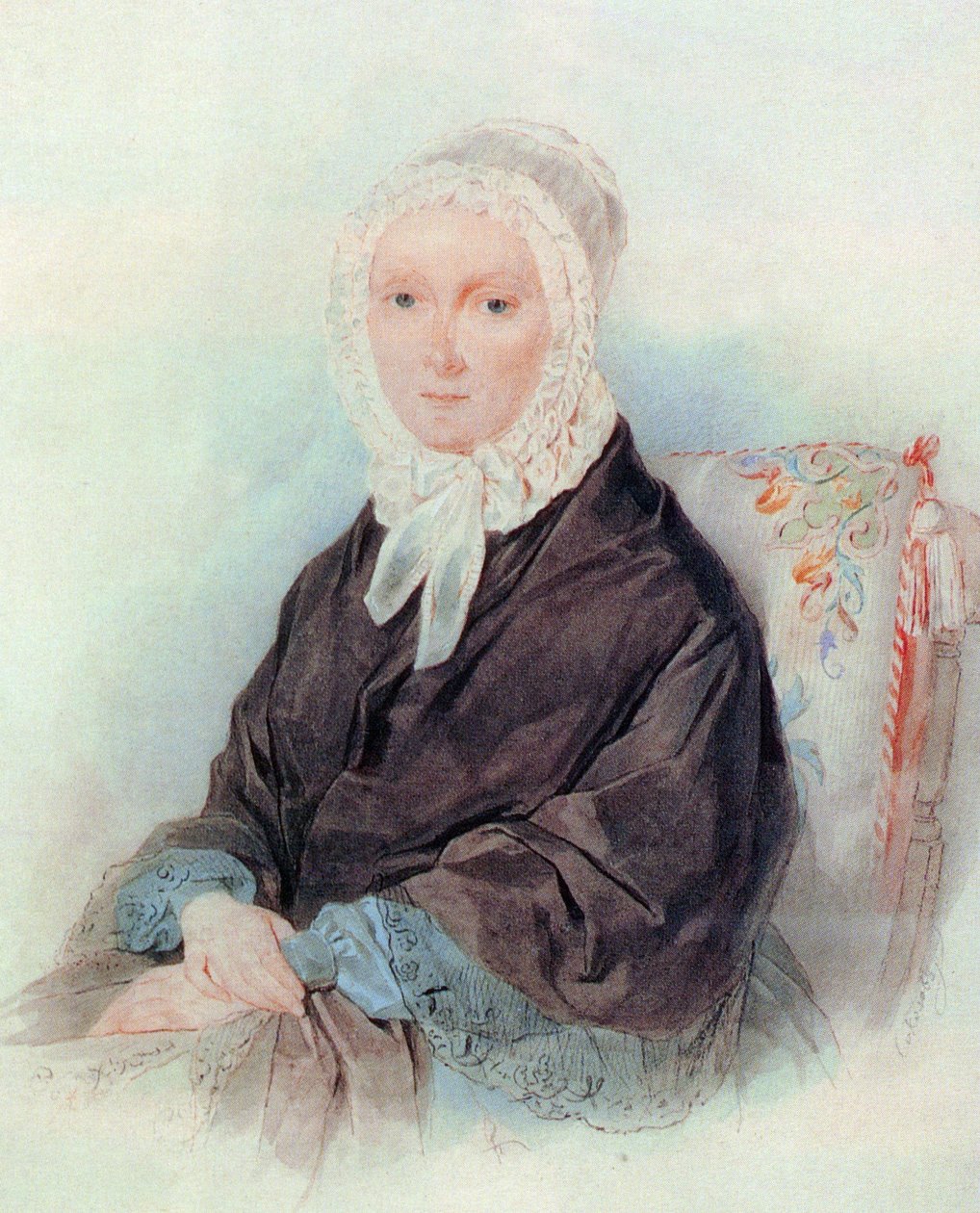 Portrait of A. N. Venevitinova by Pyotr Fyodorovich Sokolov