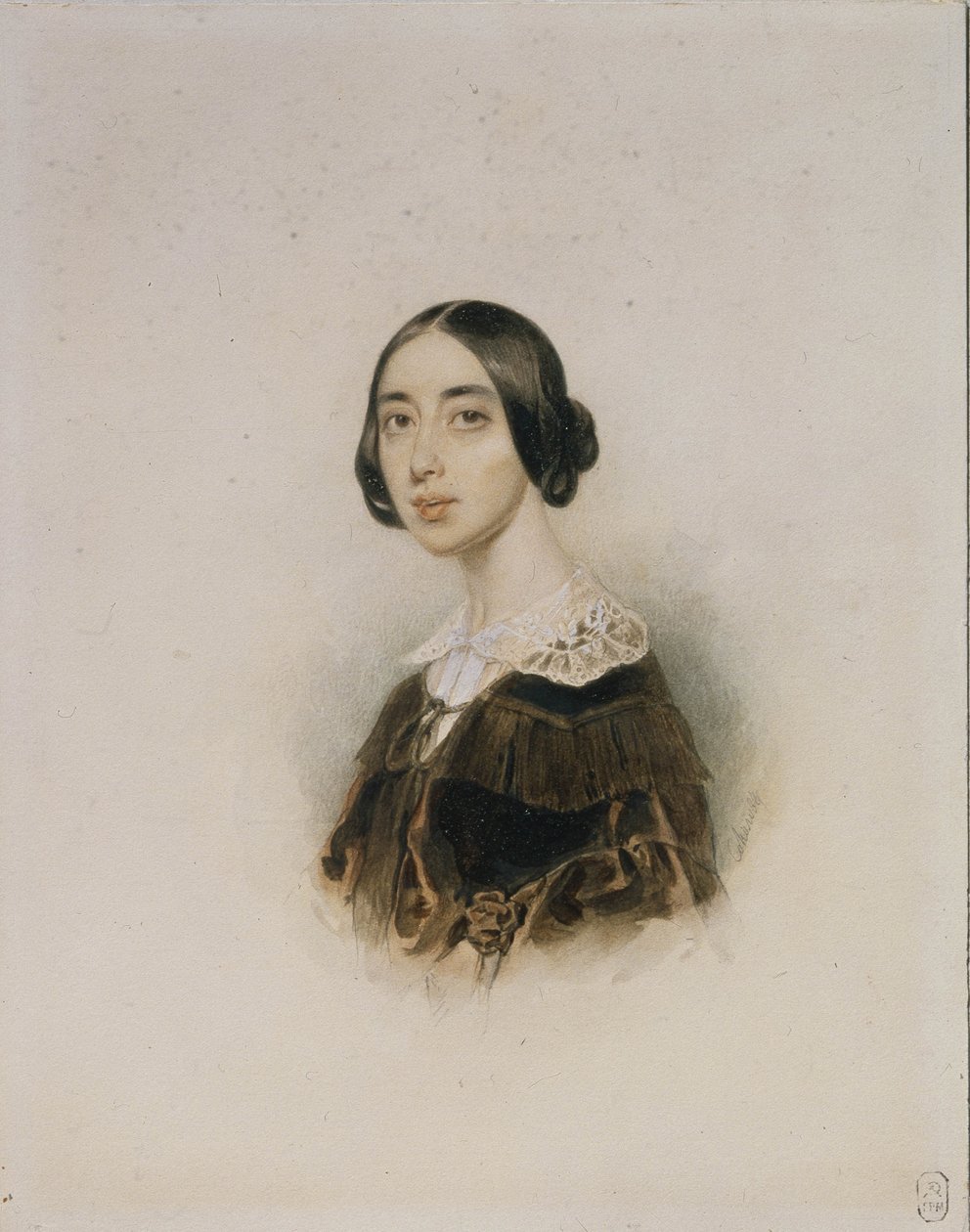 Portrait of the Singer and Composer Michelle Pauline Viardot-García by Pyotr Fyodorovich Sokolov