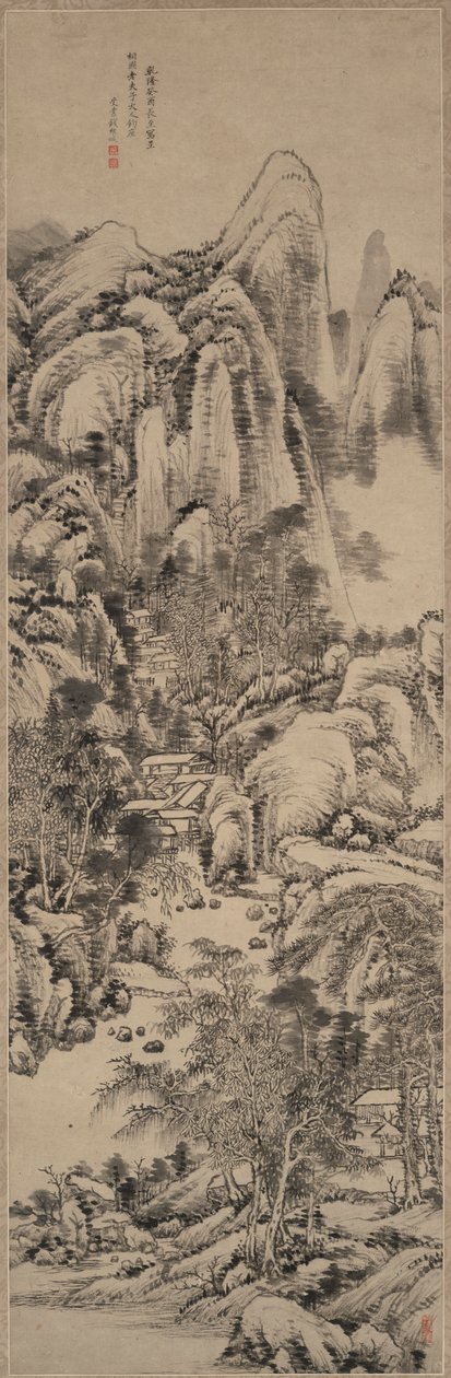 Landscape in the Style of Huang Gongwang by Qian Weicheng
