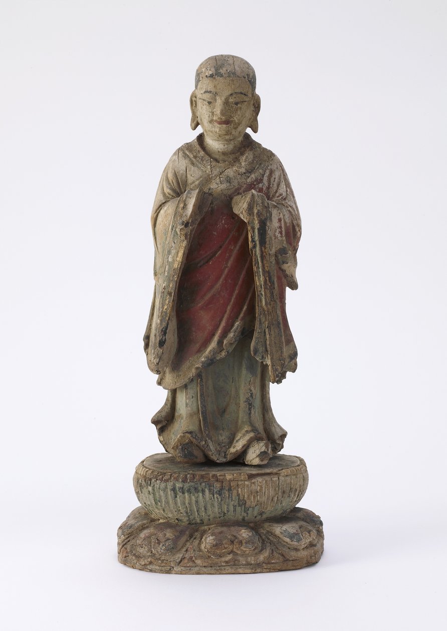 Figure of the monk A-nan (Ananda) by Qing Dynasty Chinese School