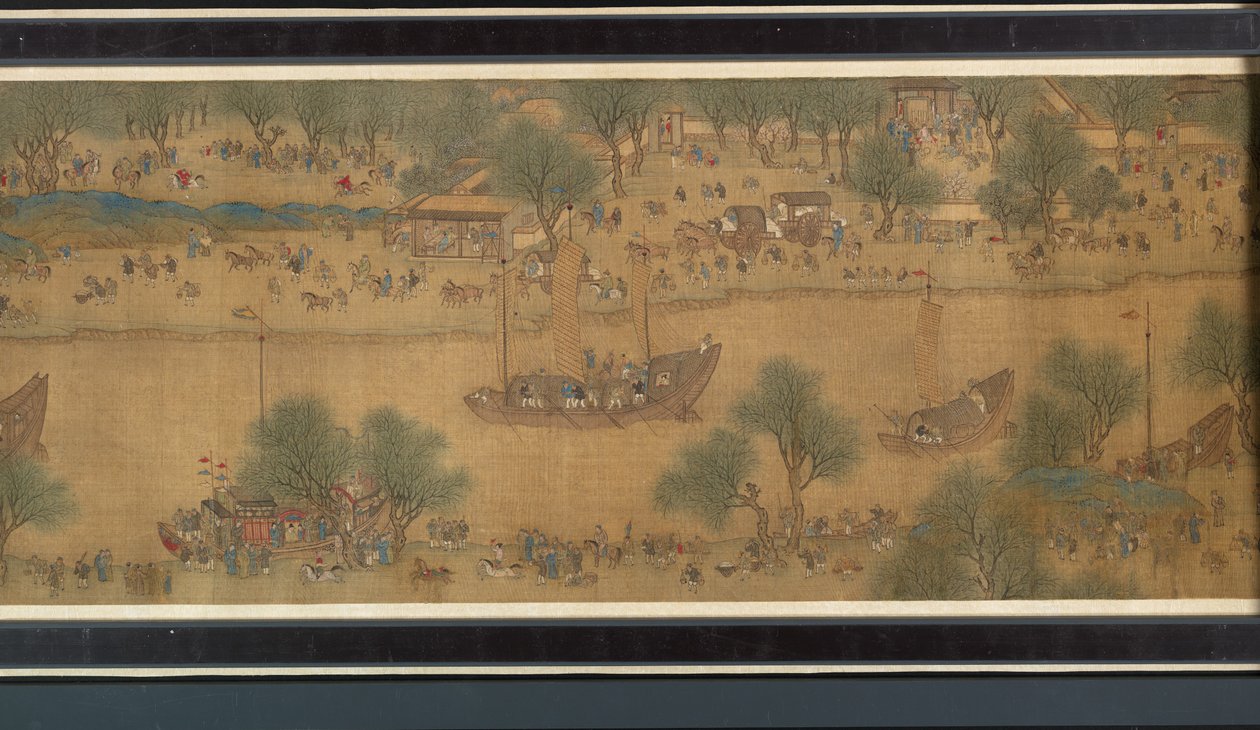 Spring Festival on the River (detail) by Qing Dynasty Chinese School