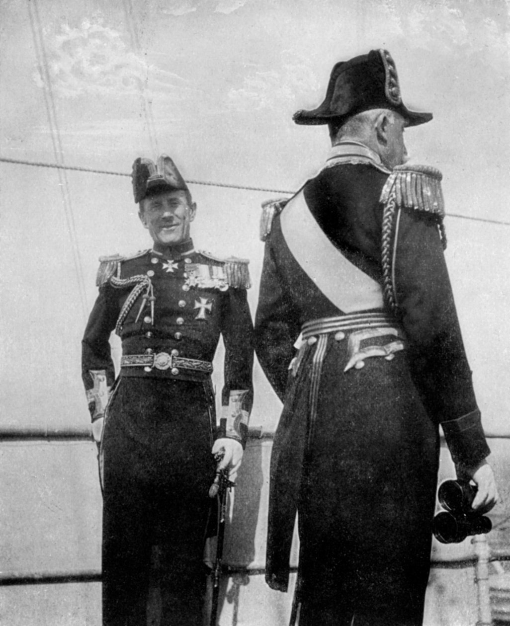 Commodore Keppel with the Duke of Connaught by Queen Alexandra