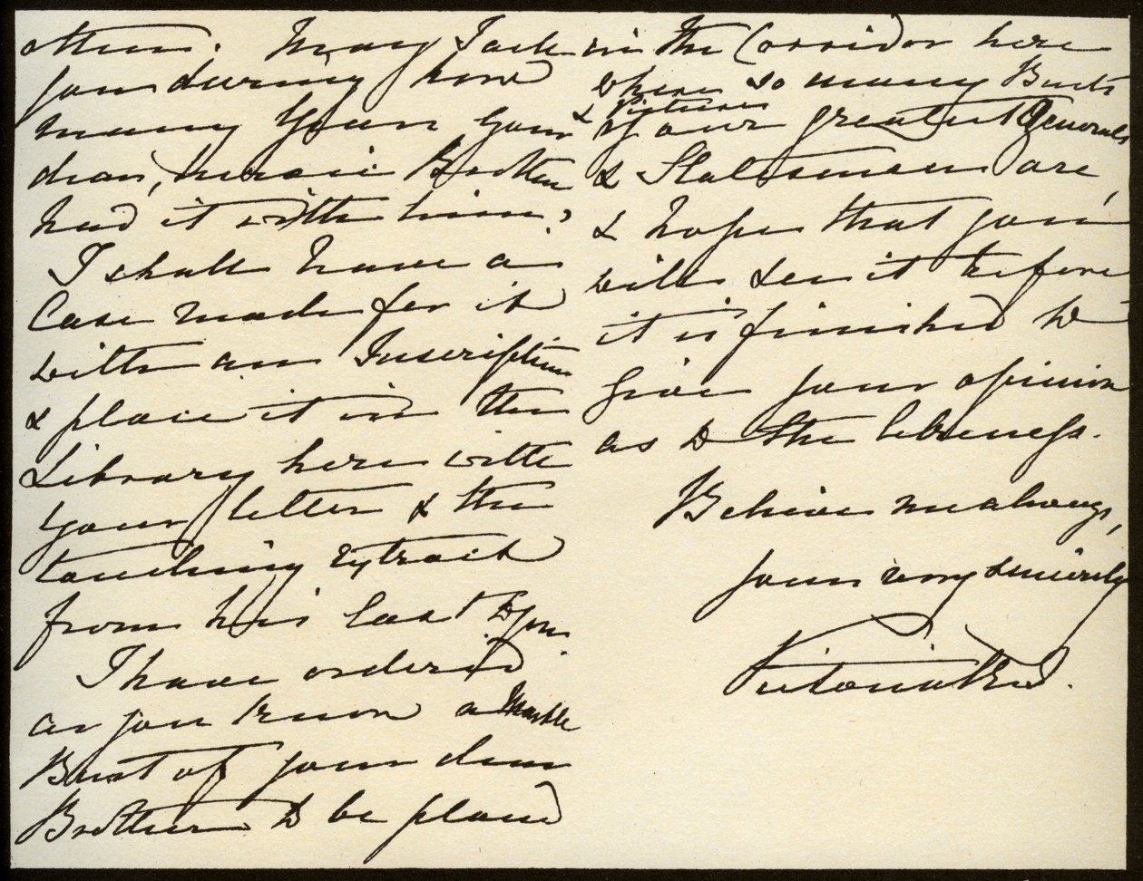 Letter from Queen Victoria to Mary Augusta Gordon, Windsor Castle, 16th March 1885 by Queen Victoria