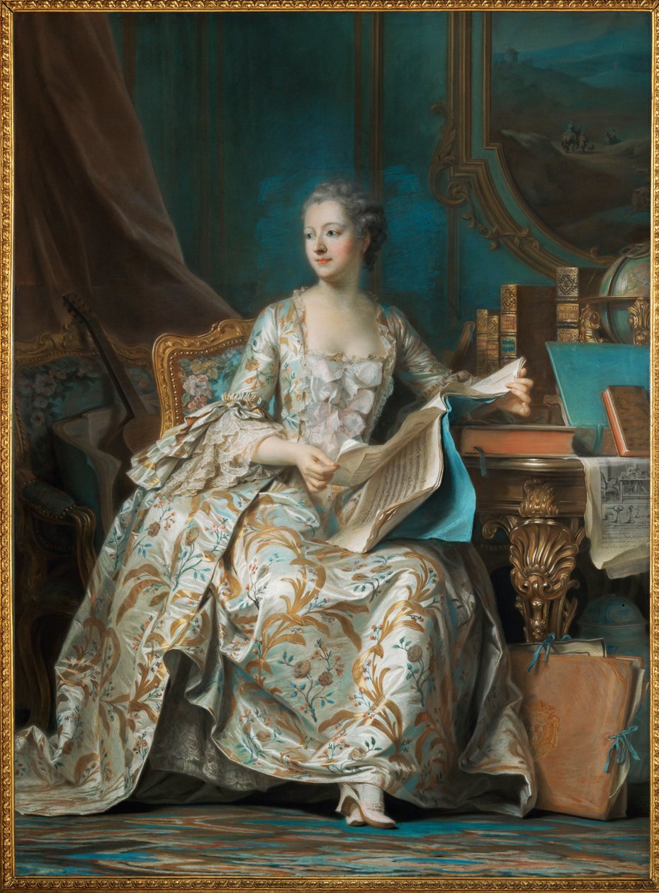 Pompadour, Marquise de (Jeanne Antoinette Poisson) by Quentin de la Latour