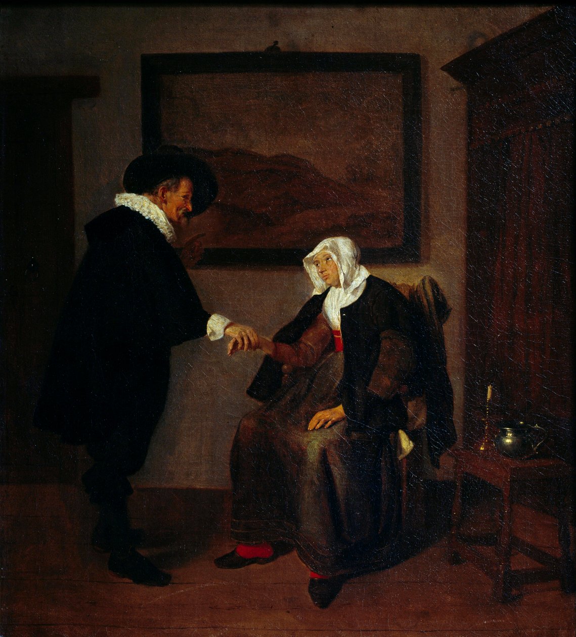 Consultation by Quiringh Gerritsz. van Brekelenkam