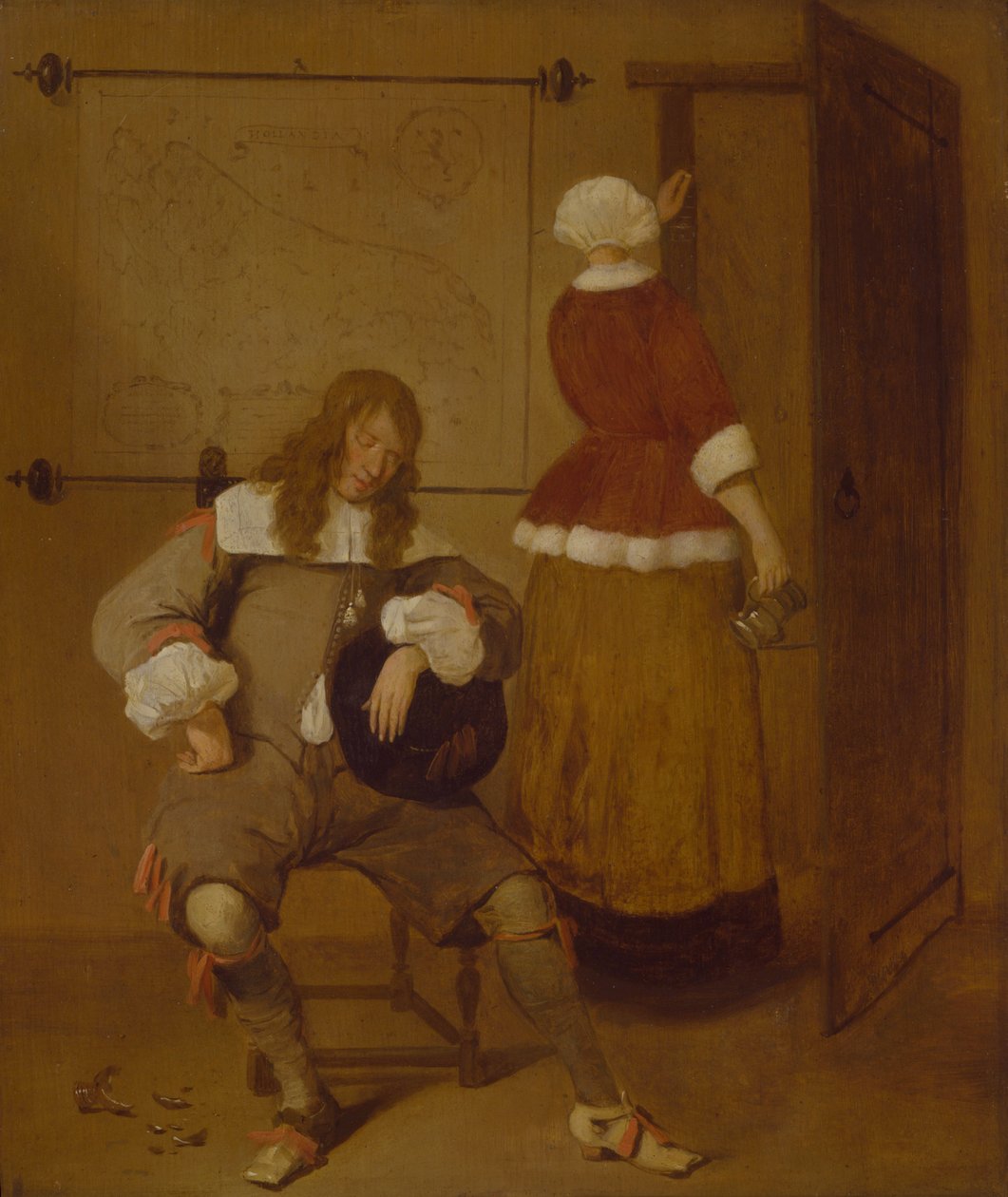The Tired Drinker, c.1640-69 by Quiringh Gerritsz. van Brekelenkam