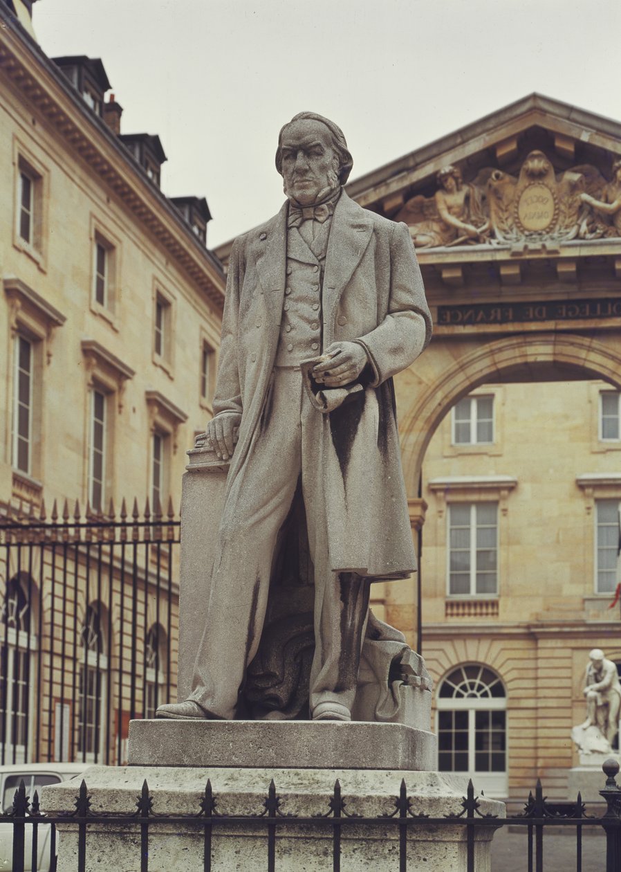 Statue of Claude Bernard outside the College de France by R. Coudegues