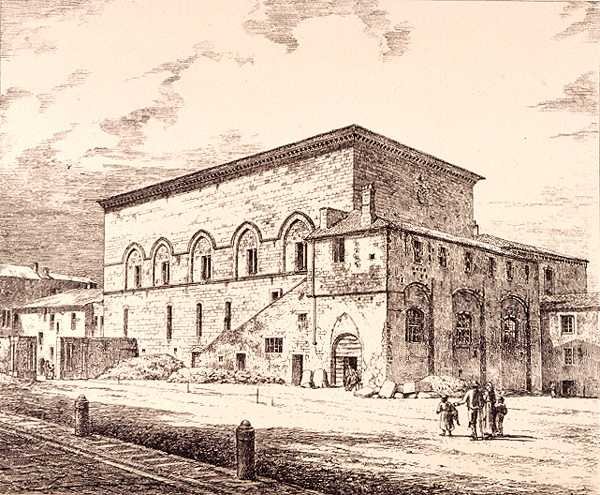 Remains of the Palace of the Popes, Orvieto, Italy by R. (after) Anderson