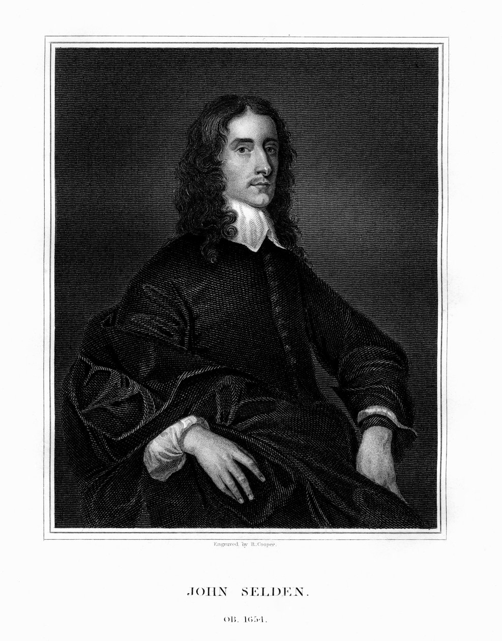 John Selden, English jurist, legal antiquary and oriental scholar, 1823 by R. Cooper