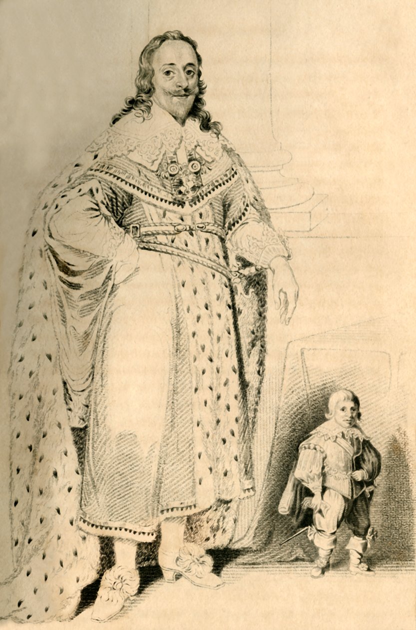 Jeffery Hudson, Aged 30 Years, 18 Inches High - Dwarf to King Charles the First by R. Page