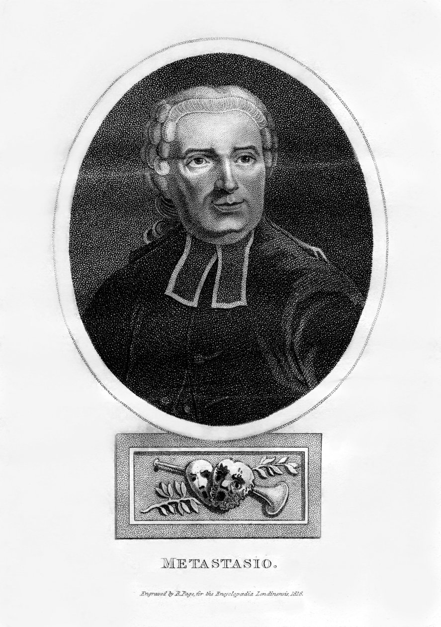 Metastasio, Italian poet, 1816 by R. Page