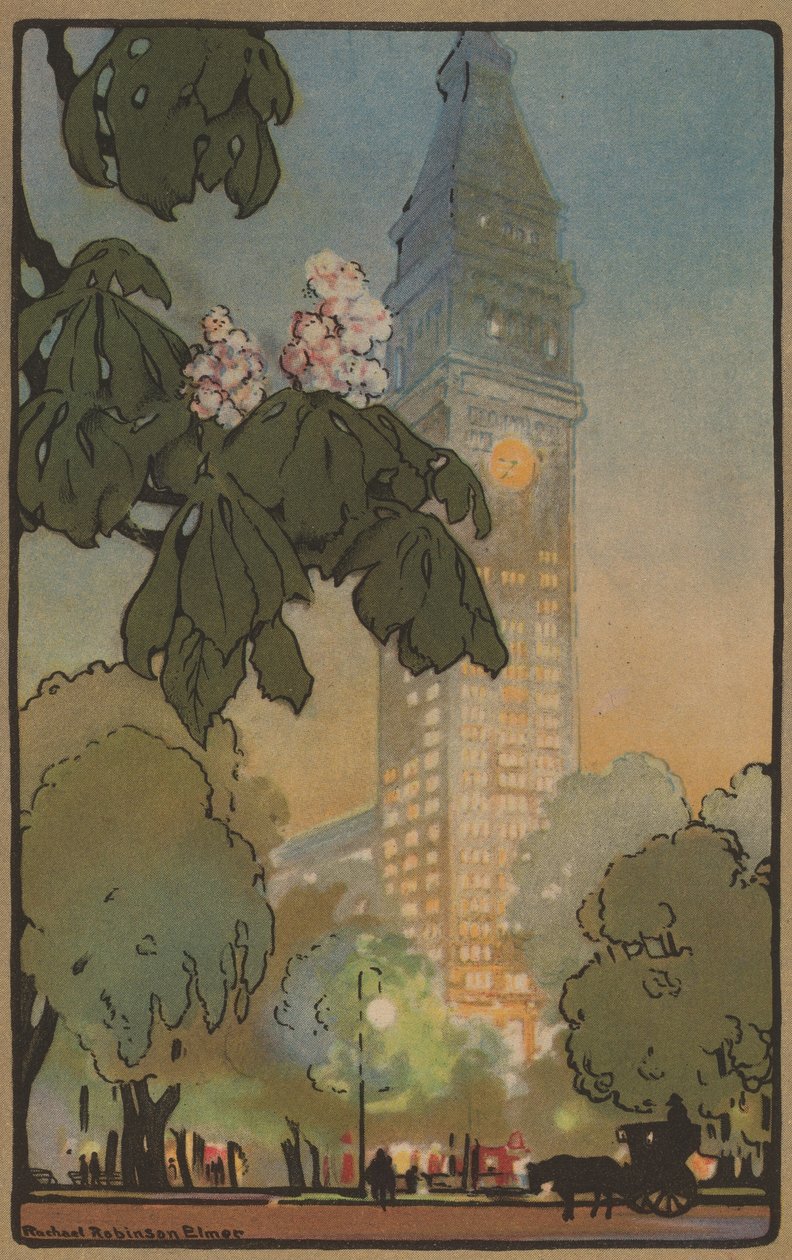 The Metropolitan Tower on A Summer Evening by Rachael Robinson Elmer