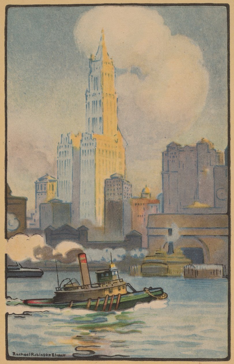 The Woolworth Building from the Ferry by Rachael Robinson Elmer