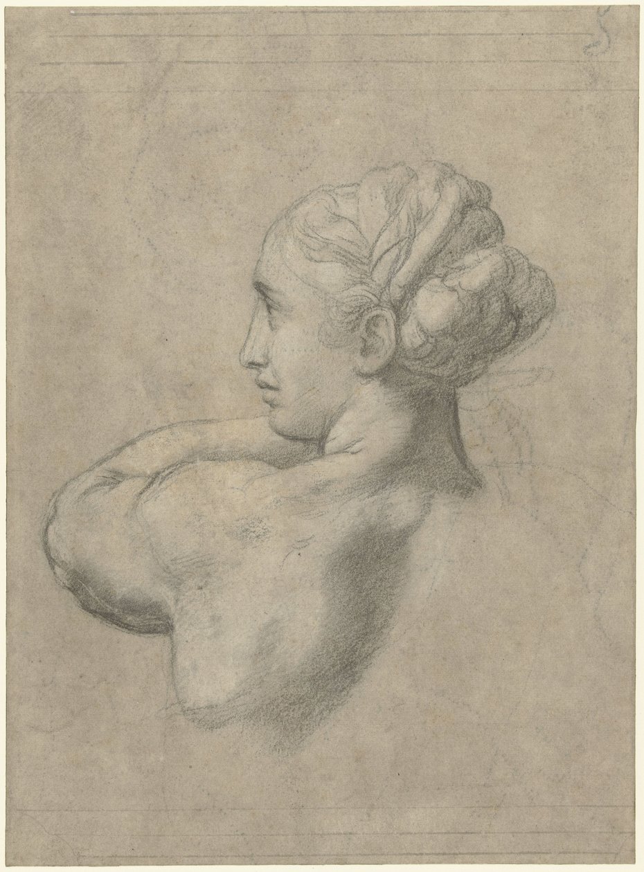 Study of the Head and Left Shoulder of a Woman by Rafaël