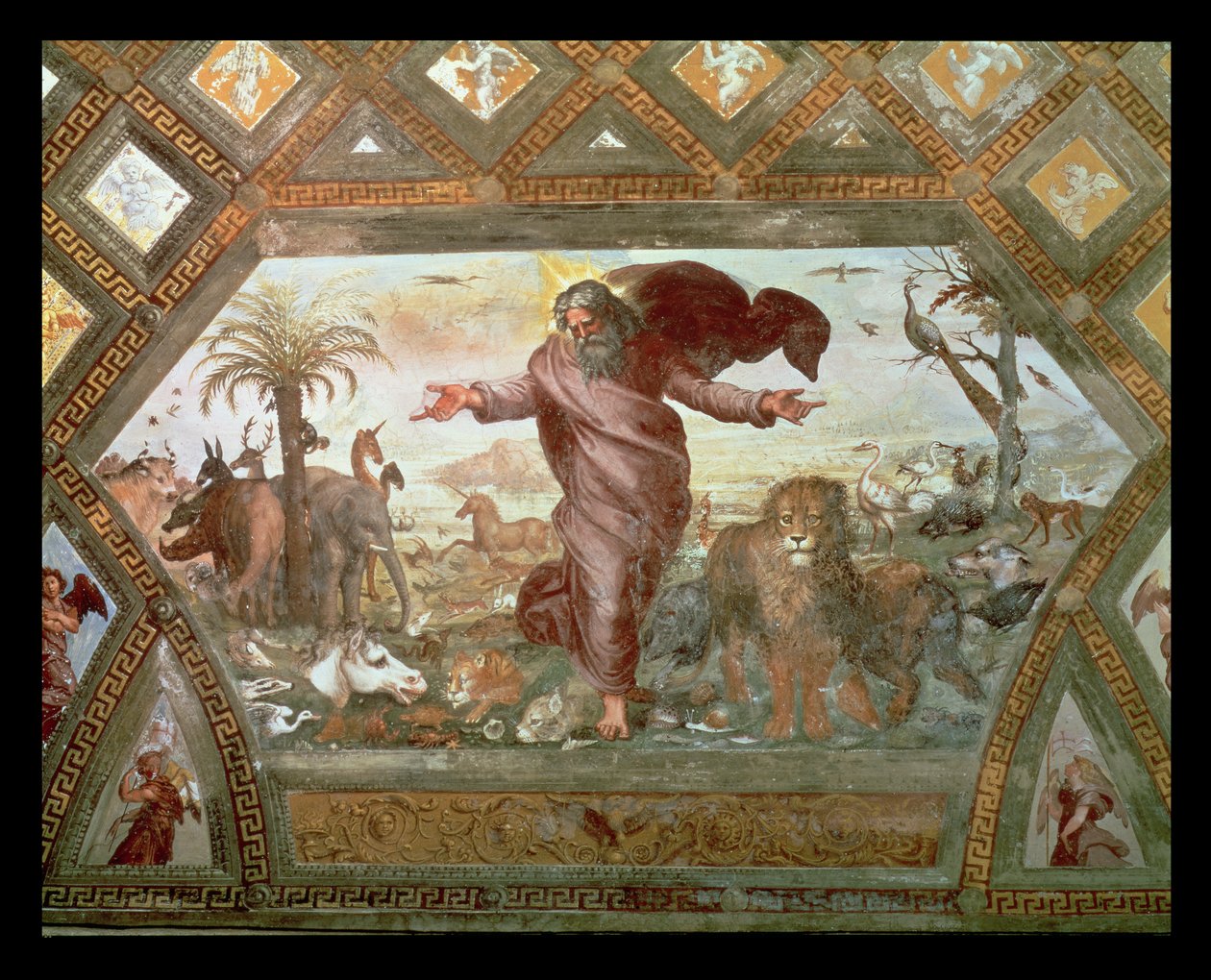 God Creating the Earth by Raffaello Sanzio Raphael