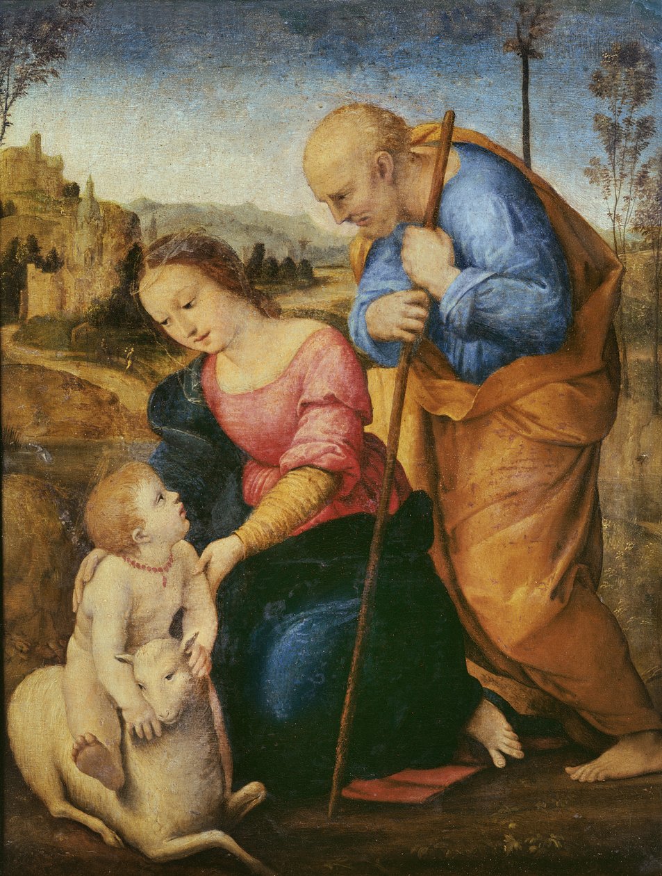 The Holy Family with a Lamb by Raffaello Sanzio Raphael